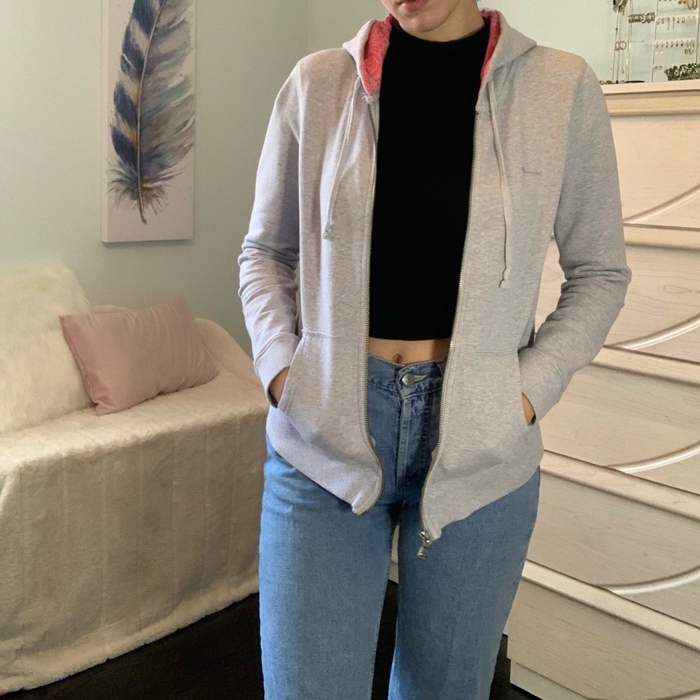 Grey Champion Zip up hoodie